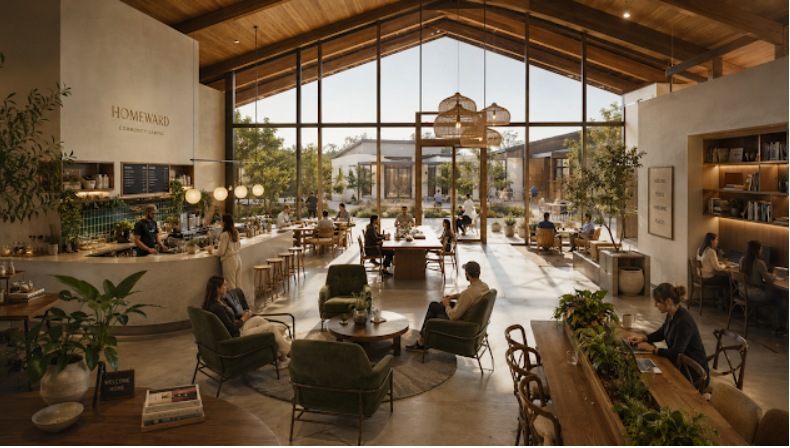 Concept rendering of a future Coffeehouse Commons